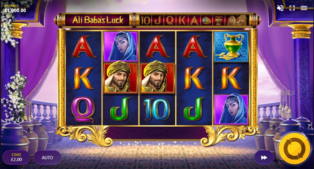 アリババの運スロットゲームプレイ