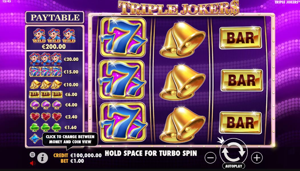 トリプルジョーカーゲームプレイ